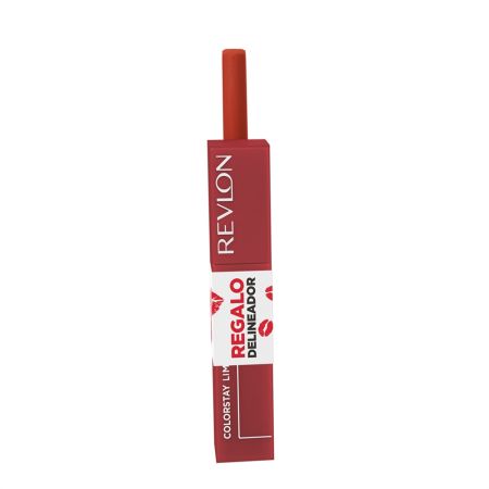 Revlon Colorstay Limitless Matte+Longwear Lip Liner Gratis Pakc barra de labios líquida vegana acabado mate de larga duración 24 horas y perfilador de labios color intenso y duradero no transfiere