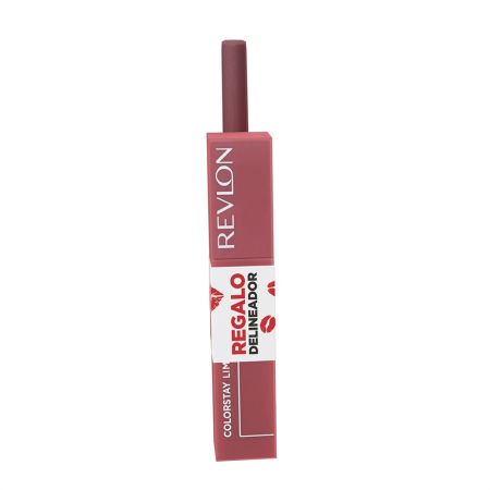 Revlon Colorstay Limitless Matte+Longwear Lip Liner Gratis Pakc barra de labios líquida vegana acabado mate de larga duración 24 horas y perfilador de labios color intenso y duradero no transfiere