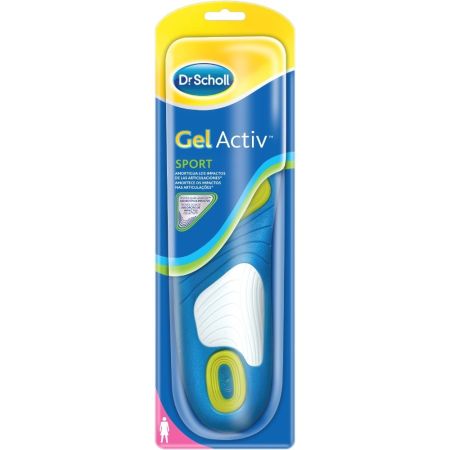 Scholl Gel Activ Sport Plantillas para deporte proporciona amortiguación y absorción de impactos