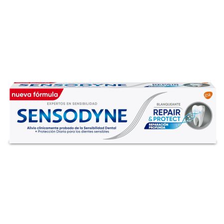Sensodyne Dentífrico Repair & Protect Blanqueante Pasta de dientes blanqueante alivia el dolor de la sensibilidad dental 75 ml