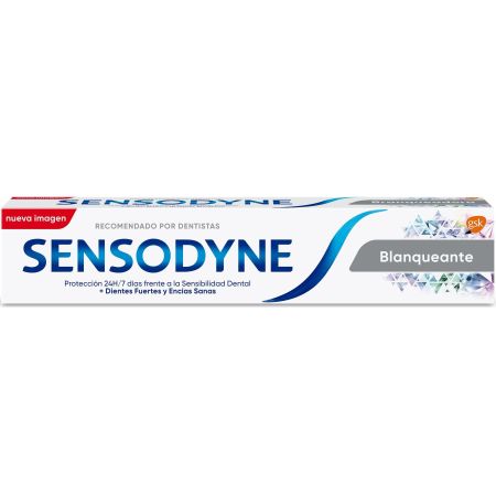 Sensodyne Dentífrico Blanqueante Pasta de dientes blanqueante alivia la sensibilidad dental 75 ml