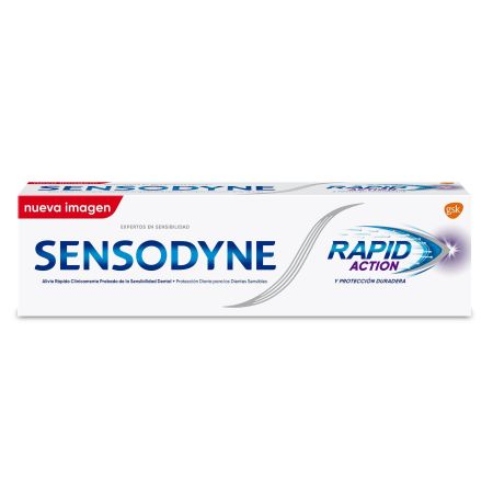 Sensodyne Dentífrico Rapid Action Y Proteción Duradera Pasta de dientes para el alivio de la sensibilidad dental en tan solo un minuto 75 ml