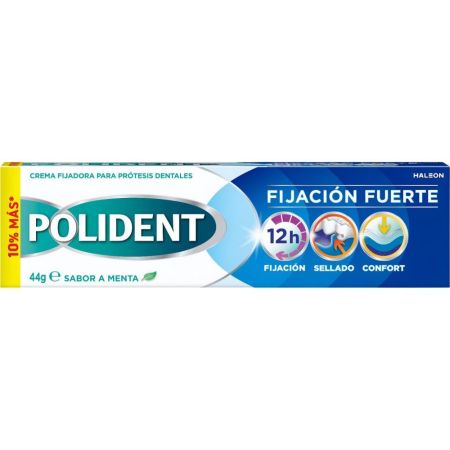 Polident Fijación Fuerte Original Crema Fijadora Para Prótesis Crema fijadora para prótesis dentales ayuda a pevenir la irritación de encías sin sabor