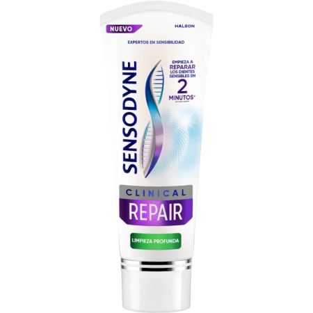 Sensodyne Dentífrico Clinical Repair Limpieza Profunda Pasta de dientes limpia profundamente ofreciendo un alivio de la sensibilidad dental 75 ml