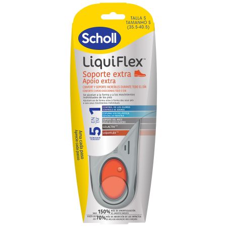 Scholl Liqui Flex Soporte Extra Talla S Plantillas para uso diario proporcionar confort y soporte extra