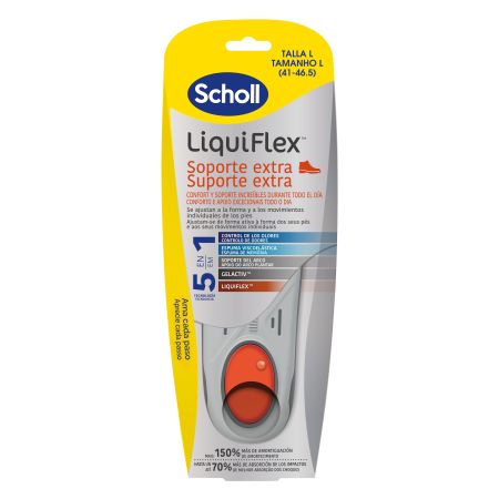 Scholl Liqui Flex Soporte Extra Talla L Plantillas para uso diario proporcionar confort y soporte extra
