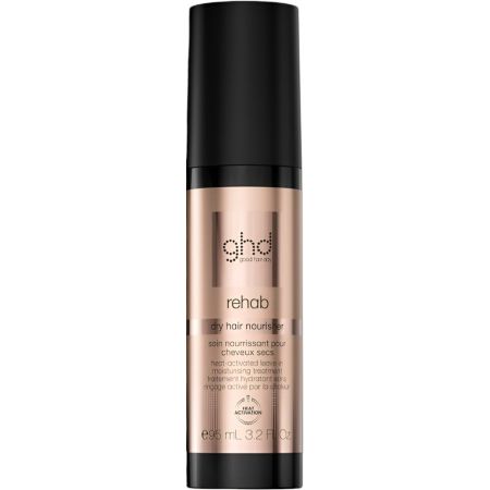 Ghd Rehab Dry Hair Nourisher Tratamiento capilar nutritivo sin aclarado que se activa con el calor hidrata profundamente para cabello seco o encrespado 95 ml