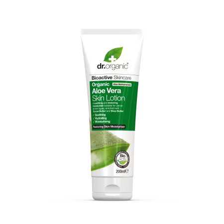 Dr.Organic Bioactive Skincare Organic Aloe Vera Skin Lotion Loción corporal vegana hidrata calma y repara con aloe vera 200 ml