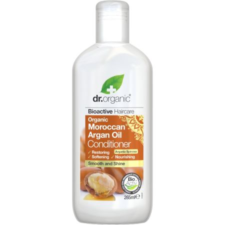 Dr.Organic Bioactive Haircare Organic Moroccan Argal Oil Conditioner Acondicionador hidratante y nutritivo anticaspa con aceite de argán marroquí 265 ml