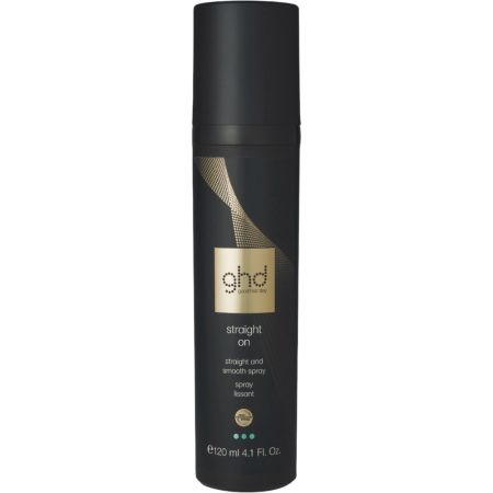 Ghd Straight On Straight And Smooth Spray Spray capilar alisador potencia el alisado fortaleciendo y suavizando el cabello para un acabado súper pulido 120 ml