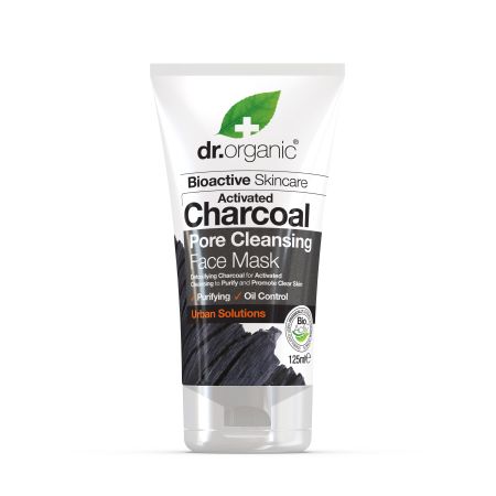 Dr.Organic Bioactive Skincare Activated Charcoal Pore Cleansing Mascarilla vegana limpia impurezas y exceso de grasa con carbón activo 125 ml