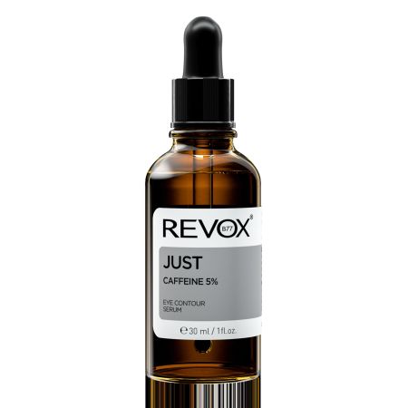 Revox Just Caffeine 5% Eye Contour Serum Contorno de ojos antioxidante reduce la apariencia de ojos hinchados y ojeras 30 ml