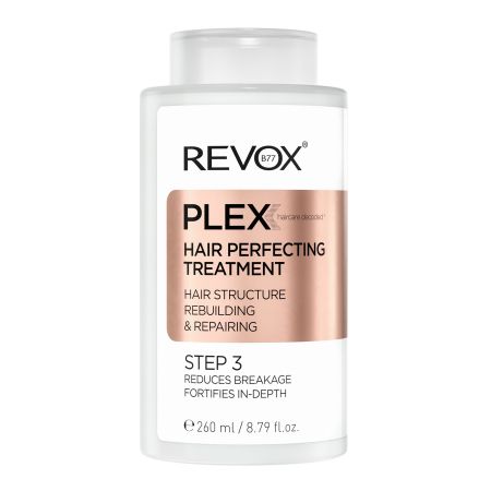 Revox Plex Hair Perfecting Treatment Step 3 Tratamiento concentrado para reparar el cabello dañado y teñido desde el interior 260 ml