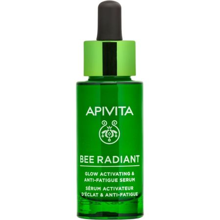 Apivita Bee Radiant Glow Activating & Anti Fatigue Serum Sérum facial antifatiga iluminador y energizante ofrece brillo instantáneo y duradero para un tono más uniforme 30 ml