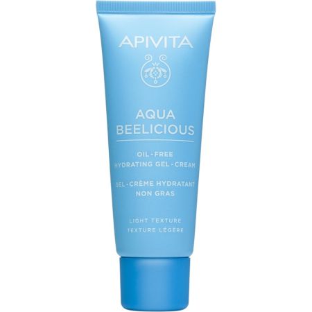 Apivita Aqua Beelicious Oil-Free Hydrating Gel-Creme Crema gel facial de textura ligera ofrece hidratación y frescura inmediata para una piel mate 40 ml
