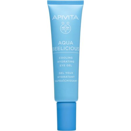 Apivita Aqua Beelicious Cooling Hydrating Eye Gel Contorno de ojos ultraligero ofrece hidratación inmediata y duradera reduciendo la apariencia de las ojeras 15 ml
