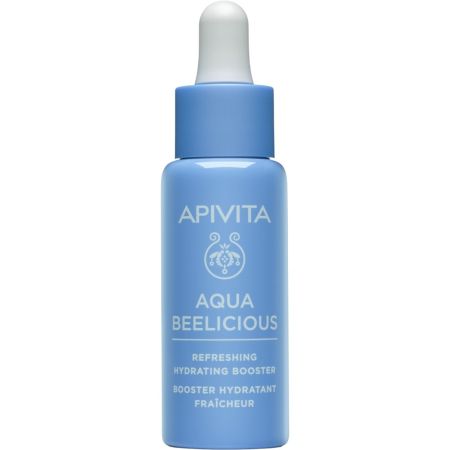 Apivita Aqua Beelicious Refreshing Hydrating Booster Sérum facial de textura gel acuosa ofrece hidratación y frescura inmediata fortaleciendo la piel 30 ml