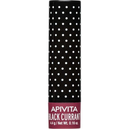 Apivita Bálsamo Labial Black Currant Bálsamo labial con color protege hidrata y suave ofreciendo un tono burdeos natural y brillante