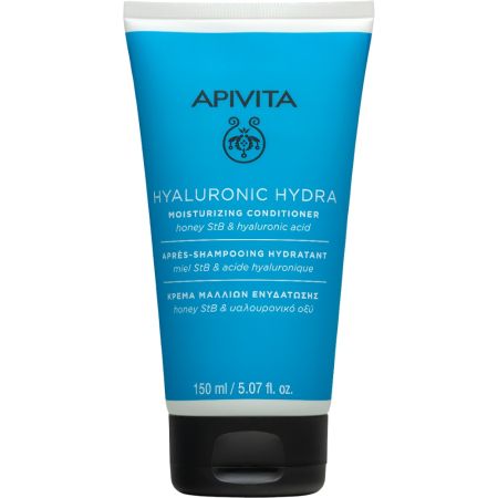 Apivita Hyaluronic Hydra Moisturizing Conditioner Acondicionador hidratante limpia suavemente y previene encrespamiento reduciendo la rotura capilar para cabello fino 50 ml
