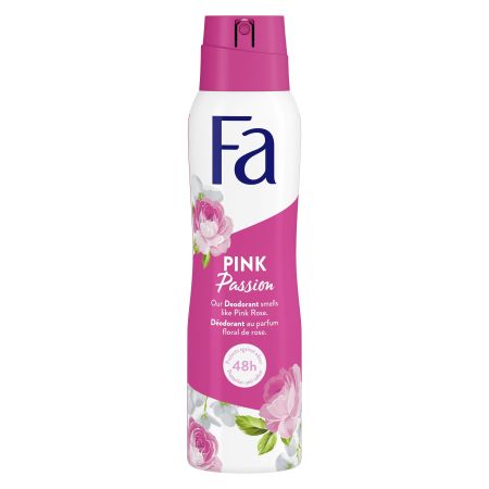 Fa Pink Passion Desodorante Spray Desodorante 0% aluminio antitranspirante con aroma a rosas protección 48 horas 50 ml