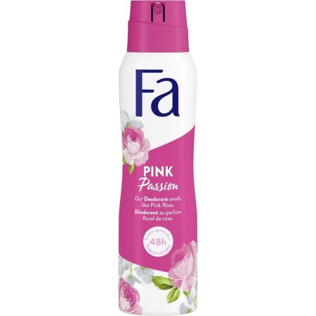 Fa Pink Passion Desodorante Spray Desodorante 0% aluminio antitranspirante con aroma a rosas protección 48 horas 50 ml