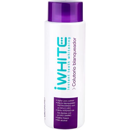 Iwhite Blanqueador Colutorio Enjuage bucal sin alcohol efecto blanqueador brillo sabor fresco 500 ml