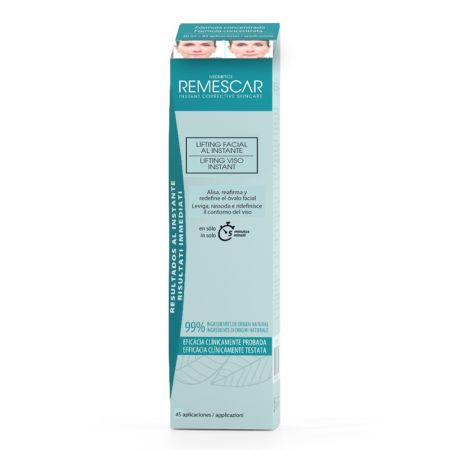 Remescar Lifting Facial Al Instante Lifting facial alisa reafirma y redefine el óvalo facial ofreciendo resultados visibles en sólo 5 minutos 40 ml