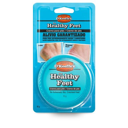 O’keeffe’s For Healthy Feet Crema De Pies Tarro Crema para pies extremadamente secos y agrietados alivio garantizado 91 gr