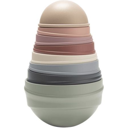 Bibs Juguete Apilable Pastel Rainbow Juguete apilable con infinitas posibilidades de uso