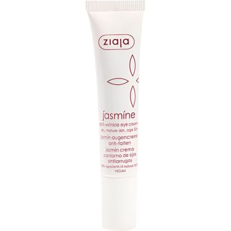 Ziaja Jazmín Crema Contorno De Ojos Antiarrugas Contorno de ojos vegana reduce alisa hidrata y suaviza arrugas 15 ml
