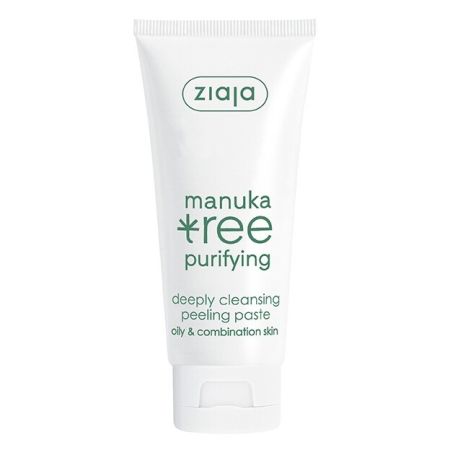 Ziaja Manuka Tree Purifying Deeply Cleansing Peeling Paste Exfoliante facial purificador previene puntos negros y prepara la piel 75 ml