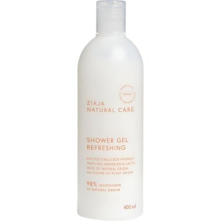 Ziaja Natural Care Gel De Ducha Refrescante Gel de ducha vegano limpia y refresca sin afectar al ph natural de la piel 400 ml