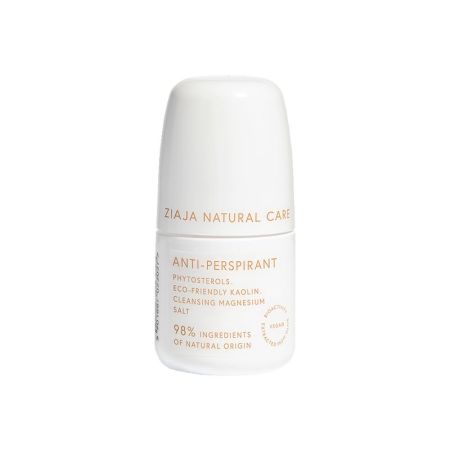 Ziaja Natural Care Anti-Perspirant  Desodorante Roll-On Desodorante vegano antitranspirante con fórmula innovadora mineral 60 ml