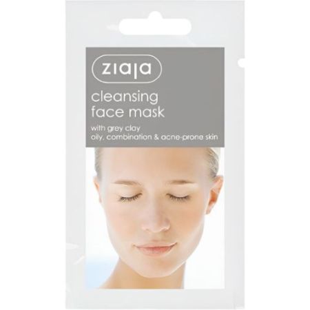 Ziaja Mascarilla Facial Limpiadora Con Arcilla Gris Mascarilla hidrata regenera ayuda a reducir sebo y poros y calma irritaciones 7 ml