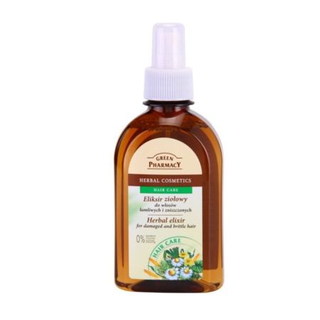 Green Pharmacy Hair Care Herbal Elixir Elixir capilar fortalece y reconstruye reduciendo la pérdida la caspa y la seborrea 250 ml