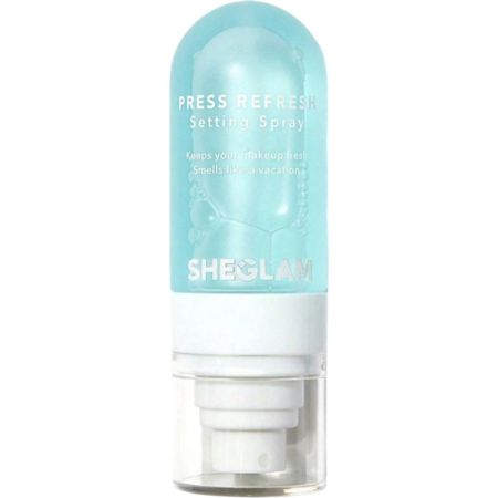 Sheglam Press Refresh Setting Spray Spray fijador de maquillaje refrescante de larga duración mantiene tu look fresco con aroma a coco 55 ml