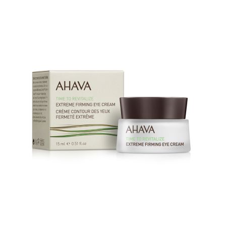 Ahava Time To Revitalize Extreme Firming Eye Cream Crema rica y aterciopelada para reafirmar y suavizar el contorno de ojos 15 ml