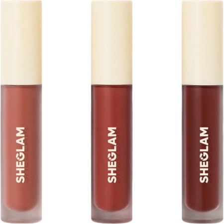 Sheglam Matte Allure Liquid Lipstick Set Barra de labios líquida de textura modulable y pigmentos de alta intensidad ofrece acabado de larga duración sin resecar 3 uds