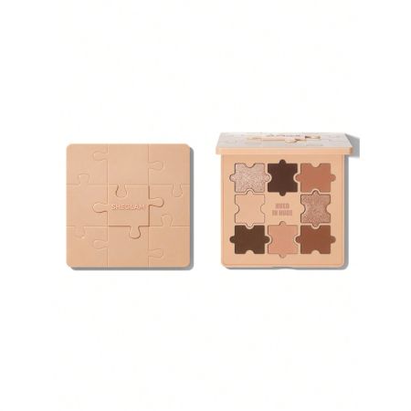 Sheglam Jazy Jigsaw Eyeshadow Palette Paleta de sombras de ojos altamente pigmentada ofrece acabado mate ultracremoso o brillante llamativo 5 tonos