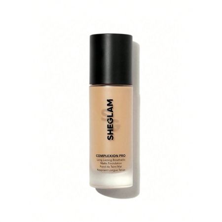 Sheglam Complexion Pro Long Lasting Breathable Matte Foundation Base de maquillaje resistente al agua y al sudor de cobertura modulable ofrece acabado mate de larga duración