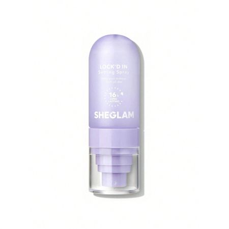 Sheglam Lock'D In Setting Spray Spray fijador de maquillaje matificante controla y combate el brillo para un acabado suave hasta 16 horas 55 ml