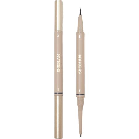 Sheglam Brows On Demand Eyebrow Pencil 2in1 Lápiz de cejas de doble punta resistente al agua traza líneas precisas que imitan al vello natural