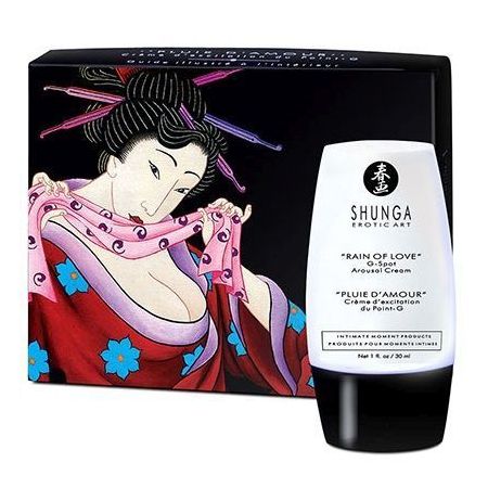 Shunga "Rain Of Love" Estuche Crema estimulante del punto g descubre sensaciones que te acerquen al placer supremo 30 ml