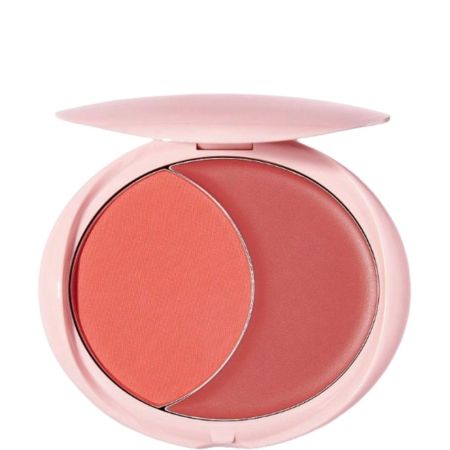 Sheglam Cheek 2 Cheek Blush Duo Colorete de alta pigmentación ofrece acabado natural combinando texturas en crema y en polvo de larga duración