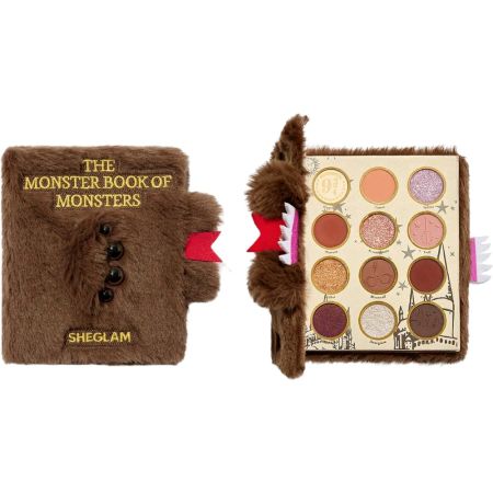 Sheglam Harry Potter Monster Book Of Monsters Palette Paleta de sombras de ojos inspirada en el libro de hogwarts crea desde looks mates hasta metálicos 12 tonos