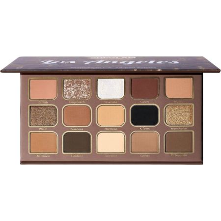 Sheglam Los Angeles Palette Paleta de sombras de ojos crea looks naturales o llamativos con un toque de luz californiana 15 tonos