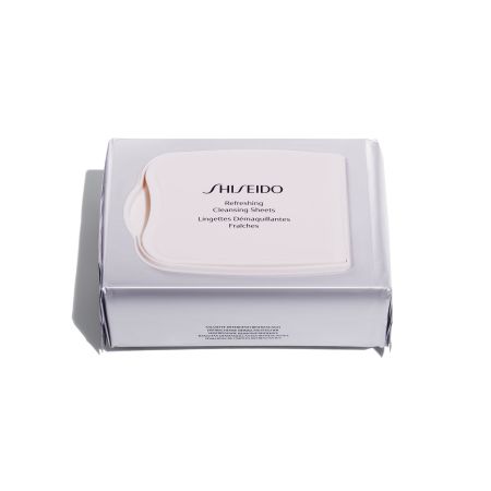 Shiseido Refreshing Cleansing Sheets Toallitas refrescan eliminan impurezas maquillaje y exceso de sebo para rostro ojos y labios 30 uds