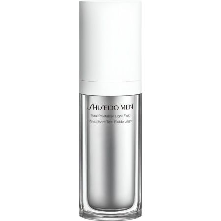 Shiseido Men Total Revitalizer Light Fluid Tratamiento antiedad de alto rendimiento combate los signos principales del envejecimiento 70 ml