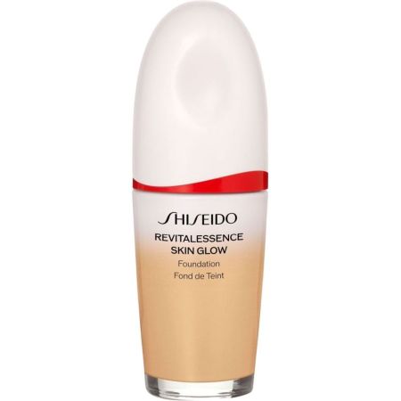 Shiseido Revitalessence Skin Glow Foundation Fond De Teint Base de maquillaje cobertura media proporciona resultados luminosos