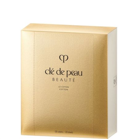 Clé De Peau Beauté Le Coton Algodones faciales elaborados con algodón premium y seda ofrecen la máxima suavidad 120 uds